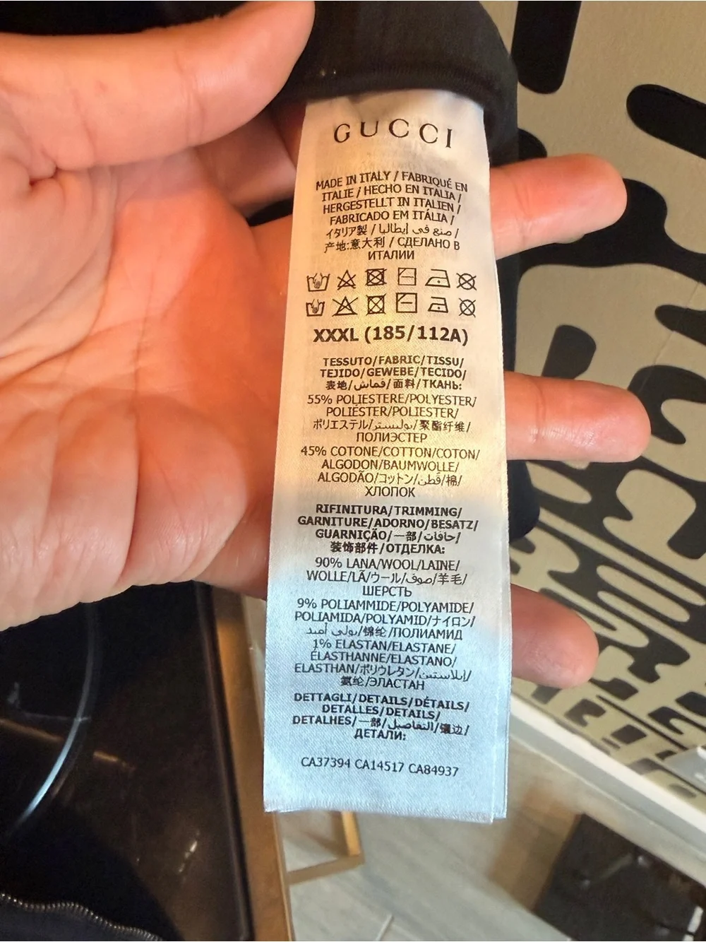 XXXL Gucci Black Technical Jersey Logo Stripe Track Suit – Jacket & Pants Set